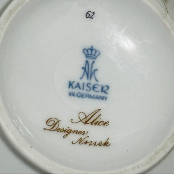 AK Kaiser Porcelain Ball Vase ‘Alice’ by Designer Nossek Floral - Picture 4 of 4